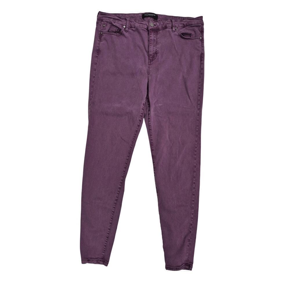 Liverpool Los Angeles Skinny Jeans Jeggings Mauve Purple Sz 16